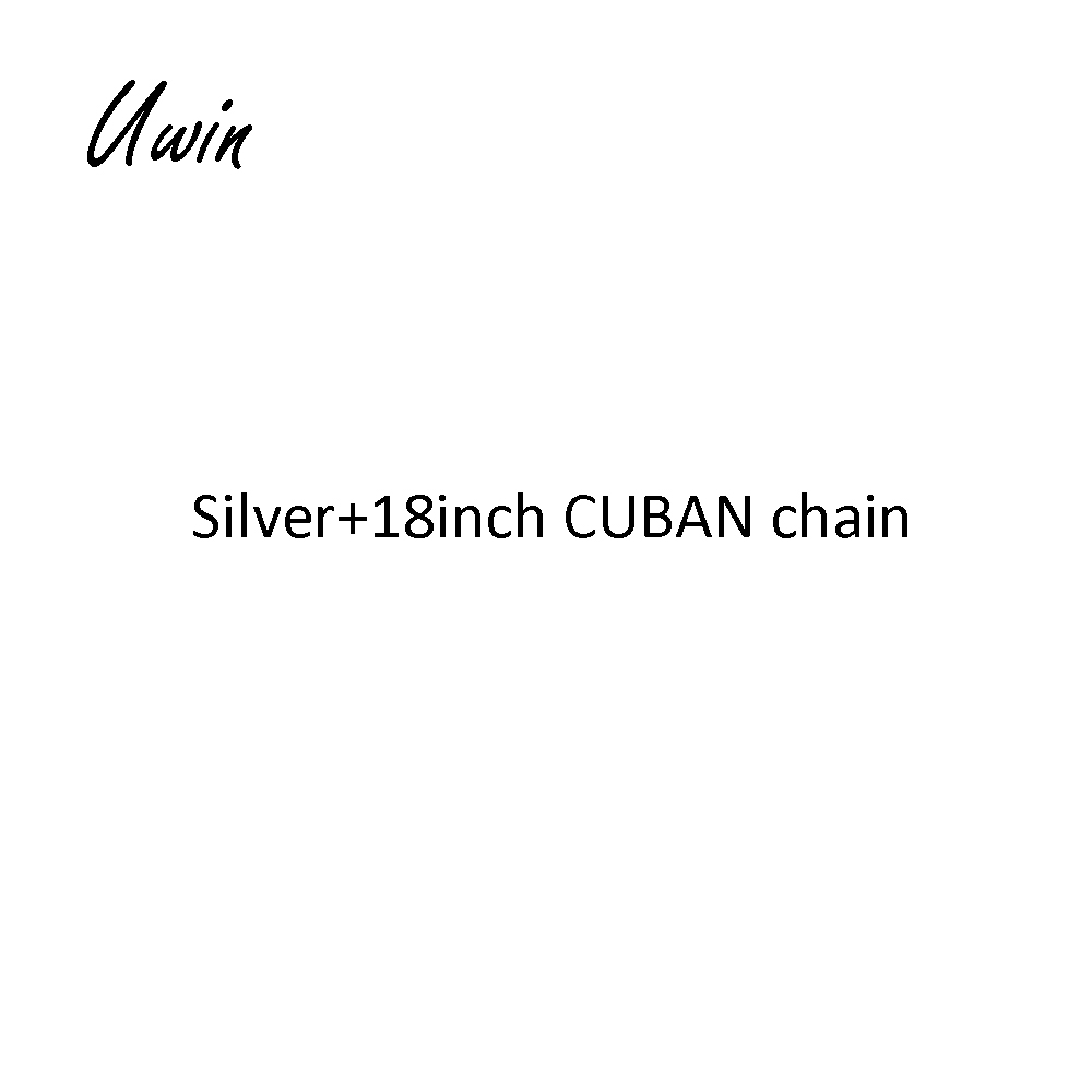 Cadena CUBANA de plata + 18 pulgadas