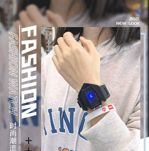 LCD Silicone Electronic Seven-color Cool Plane LED <strong>Watch</strong> Camouflage Multi-function Gift - Product Image 3