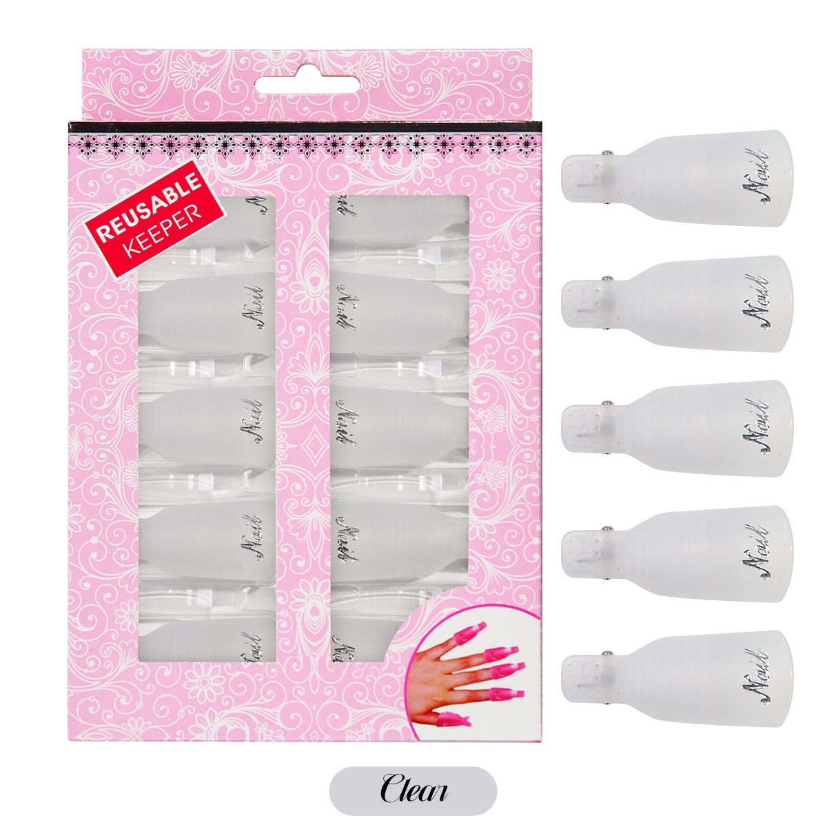 Boîte transparente de 10 pièces