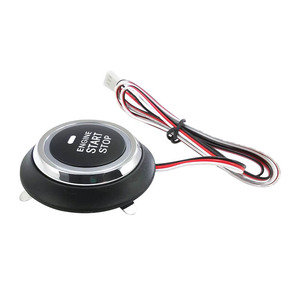 Botón de arranque de motor de coche Universal sin llave, 12V, entrada de una tecla, interruptor de encendido, luz LED trasera, accesorios para automóviles - Product Image 4