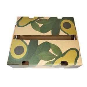Durable Corrugated Paper Avocado Packaging Carton <strong>Box</strong> Large Capacity Vegetable Carton with Air Vent Printing Custom Fruit <strong>Box</strong>