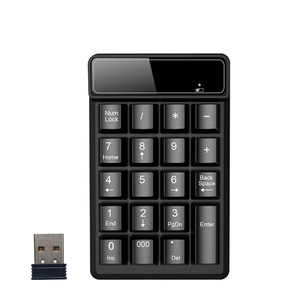 19 Keys 2.4GHz Mechanical <strong>Numeric</strong> <strong>Keypad</strong> <strong>Keyboard</strong> Mini Number Keycaps Numpad <strong>Keyboard</strong> for Laptop Desktop Pc Computer Noteboo