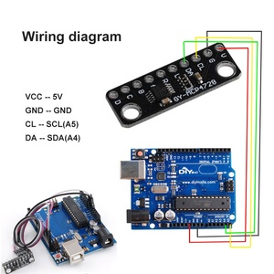 DIYmall 12 Bit I2C Quad modulo convertitore da digitale a analogico MCP4728 scheda Breakout DAC con memoria EEPROM GY-MCP4728 per Arduino