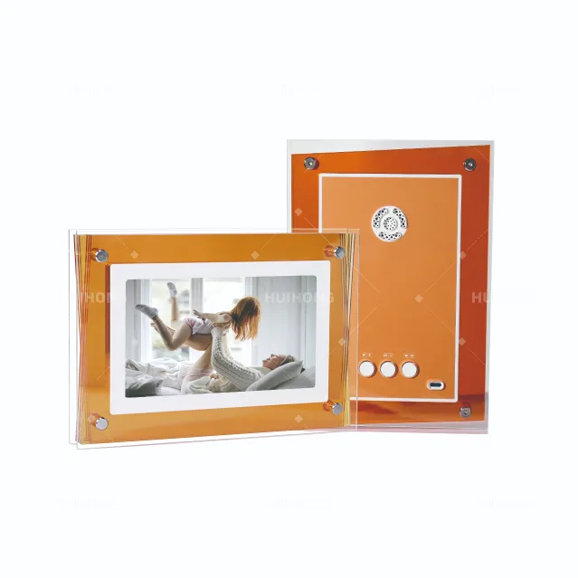 Produkte vermarkten den weltweit ersten farbenfrohen NFT Transparent elektronischen Album Digital Acryl Player Motion Video Foto rahmen