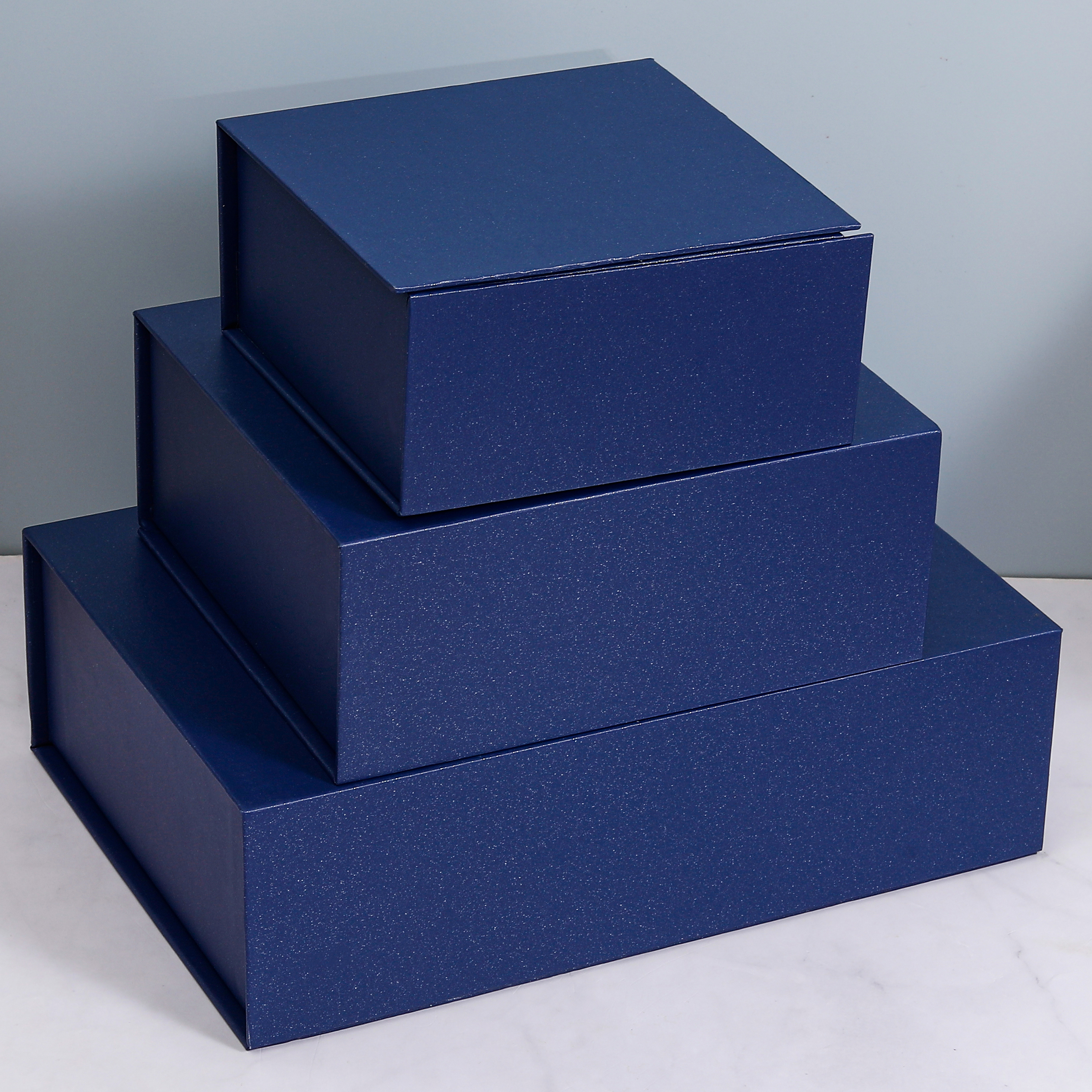 Boîte à clapet bleu roi