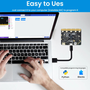 Original Micro:Bit Go Kit For BBC Micro:bit V2 Board+Battery Holder+2 AAA Batteries +Micro USB Cable for Coding and <strong>Programming</strong> - Product Image 4