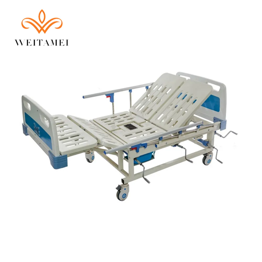 Cheap Medical 3 Function Electric Folding Adjustable Hospital Bed ICU Patient Bed CPR Bed