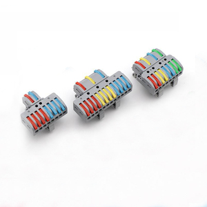 Supplier's Electrical Wiring <strong>Terminal</strong> <strong>Block</strong> 32A 250V Din Rail <strong>Block</strong> 2-8 3-12 4-8 <strong>Push</strong>-in Wire Copper <strong>Spring</strong> Plug-In Type Made PC - Product Image 1