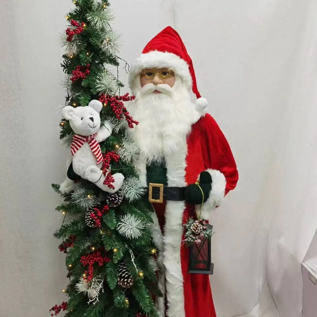 Хит продаж, рождественские украшения для фигурки Санта-Клауса, 12, 18, 24, 36 дюймов, стоящие