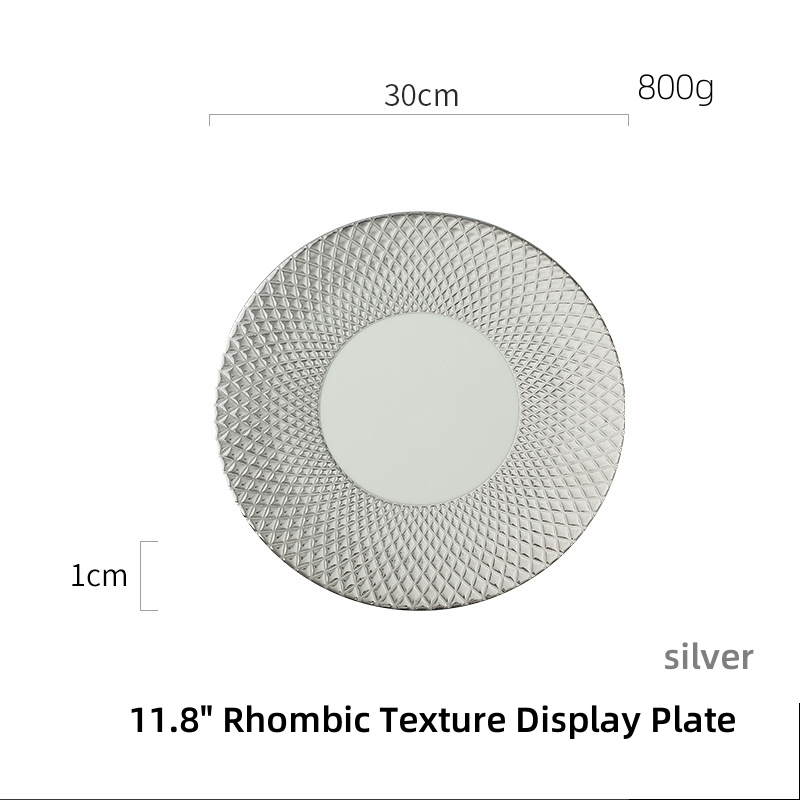 Rhombic Texture Display Plate