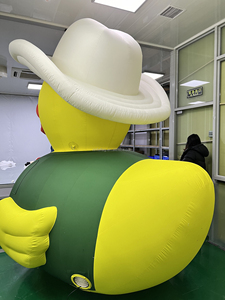 3m đến 7m Vịt Vàng khổng lồ phim hoạt hình <span class=keywords><strong>Inflatable</strong></span> nhân vật bóng bay cho quảng cáo lớn inflatables trang phục - Product Image 5
