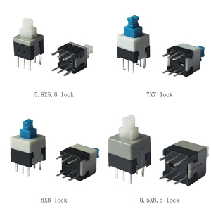 20 adet/ambalaj, kendinden kilitleme basmalı düğme, basın kapalı düğme anahtarı 6Pin boyutu 5.8x5.8mm 7x7mm 8X8mm 8.5x8.5mm - Product Image 1
