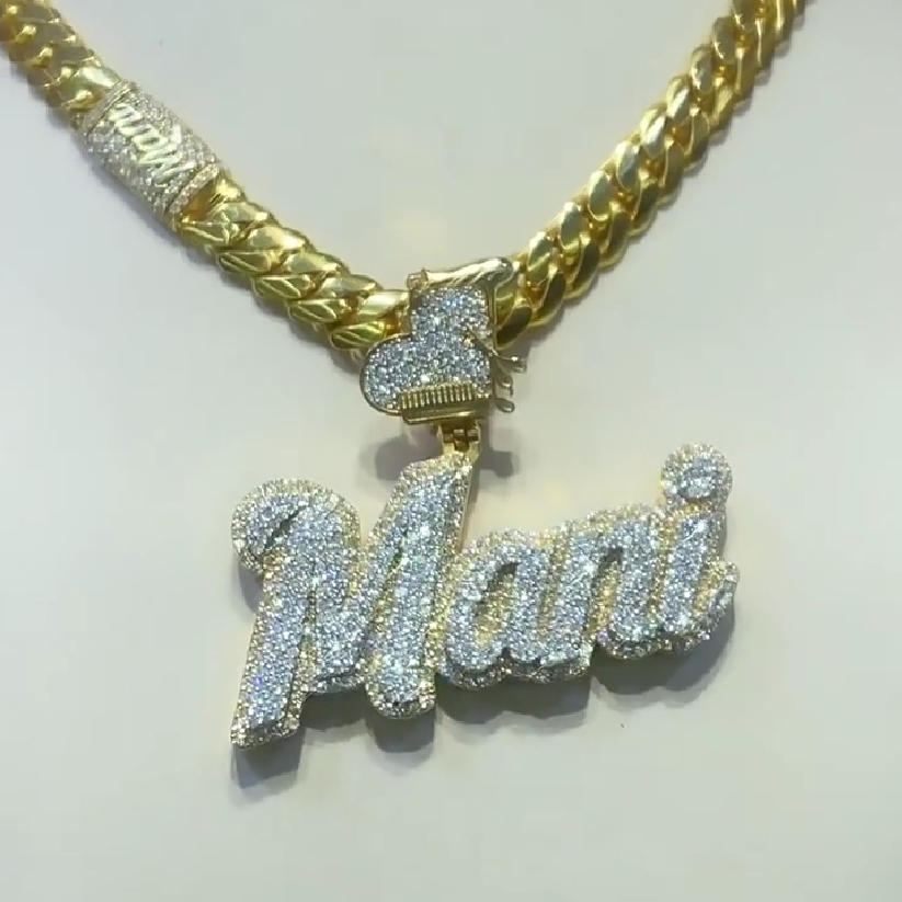 1.5inches, 925 silver+moissanite