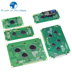 TZT LCD-Modul Blau Grüner Bildschirm Für Arduino 0802 1602 2004 12864 LCD-Zeichen UNO R3 Mega2560 Display PCF8574T IIC I2C-Anschluss