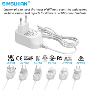 Adaptador de entrada 100, 240v, salida 24v, 0.75a, CA, CC, 5v/2a, 12v, 750ma, cctv, 5v, 2a, ac/dc, adaptador de corriente blanco - Product Image 5