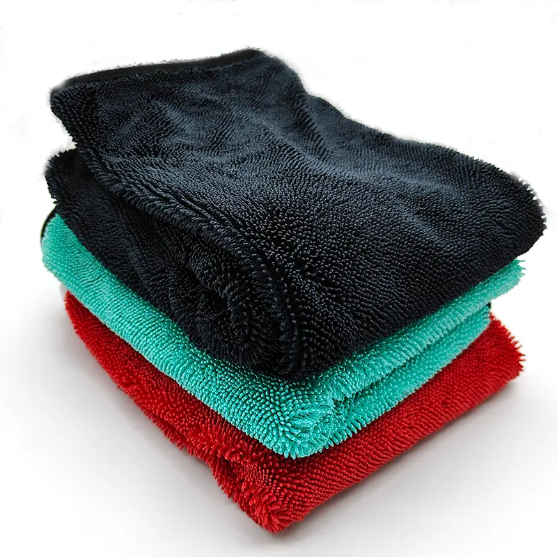 Microfiber cleaning quick-dry wash New Microfiber Plush Twist Microfiber Towels Twisted Loop Drying Towel for Car Seat Towel