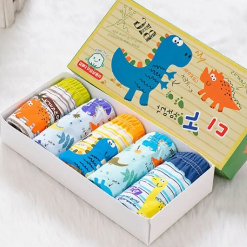 Cartoon Kinderen Driehoek 1-13 Jaar Oude Baby Big Small Medium Katoen Boxer Kind Cartoon Box Gebruikt Jongen Ondergoed Voor Kid Boy