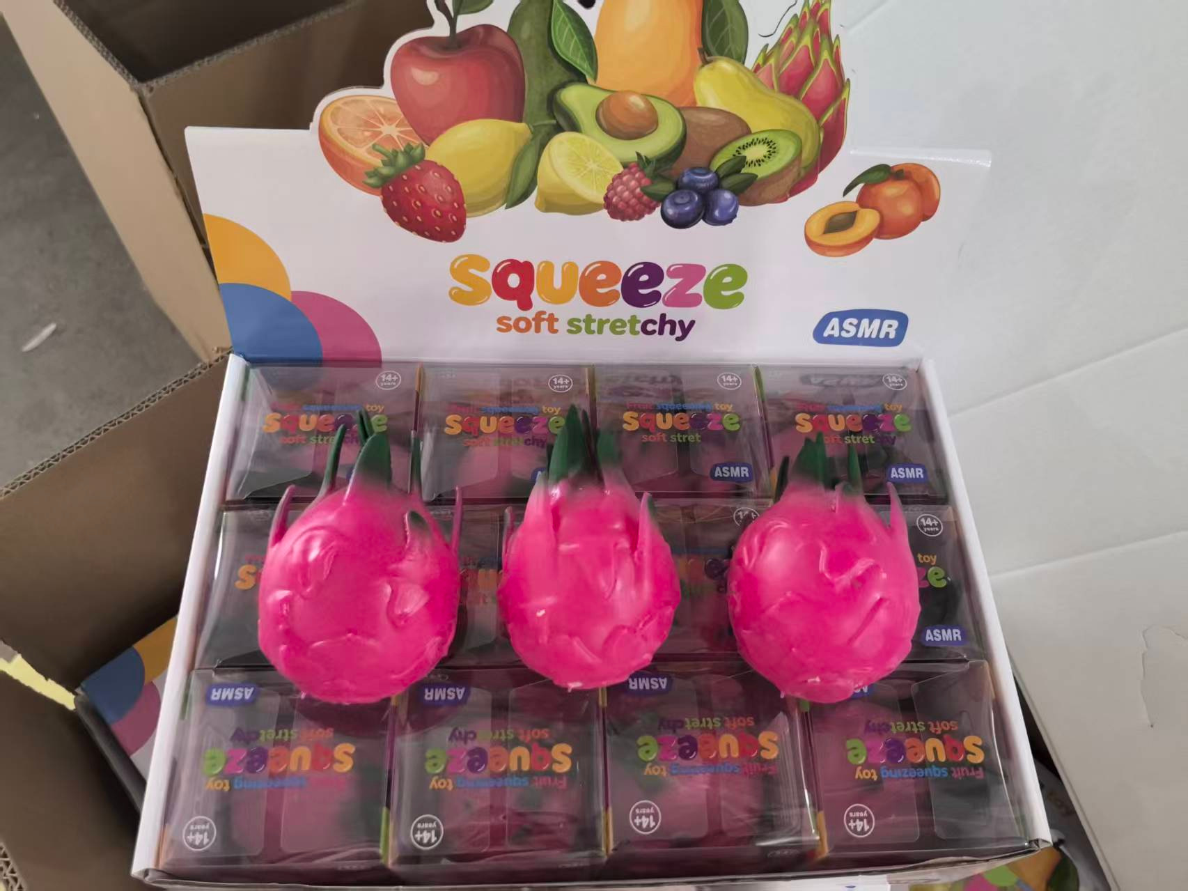Blocs de construction Squishy Fruit du Dragon de 5,8 cm