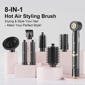 KangRoad fabrika 1550W çok fonksiyonlu saç şekillendirici aracı 8 in 1 çok Styler otomatik Wrap maşaları güçlü fön makinesi fırça - Product Image 2