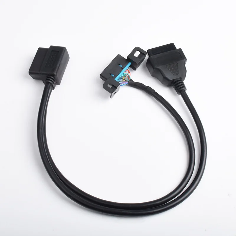 16 pin 16 core Automotive OBD2 1 to 2 extension cable general interface OBD connecting wire special harness cable