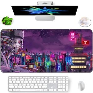 Pad da scrivania con logo personalizzato in gomma toro e fiore, tappetino per mouse esteso, tappetino antiscivolo da lavoro di grandi dimensioni adatto per uso domestico e in ufficio - Product Image 6