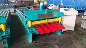 Automatische Bekleidungsrollenformmaschine automatische verzinkte Stahldachplatten-Kaltrollenformmaschine