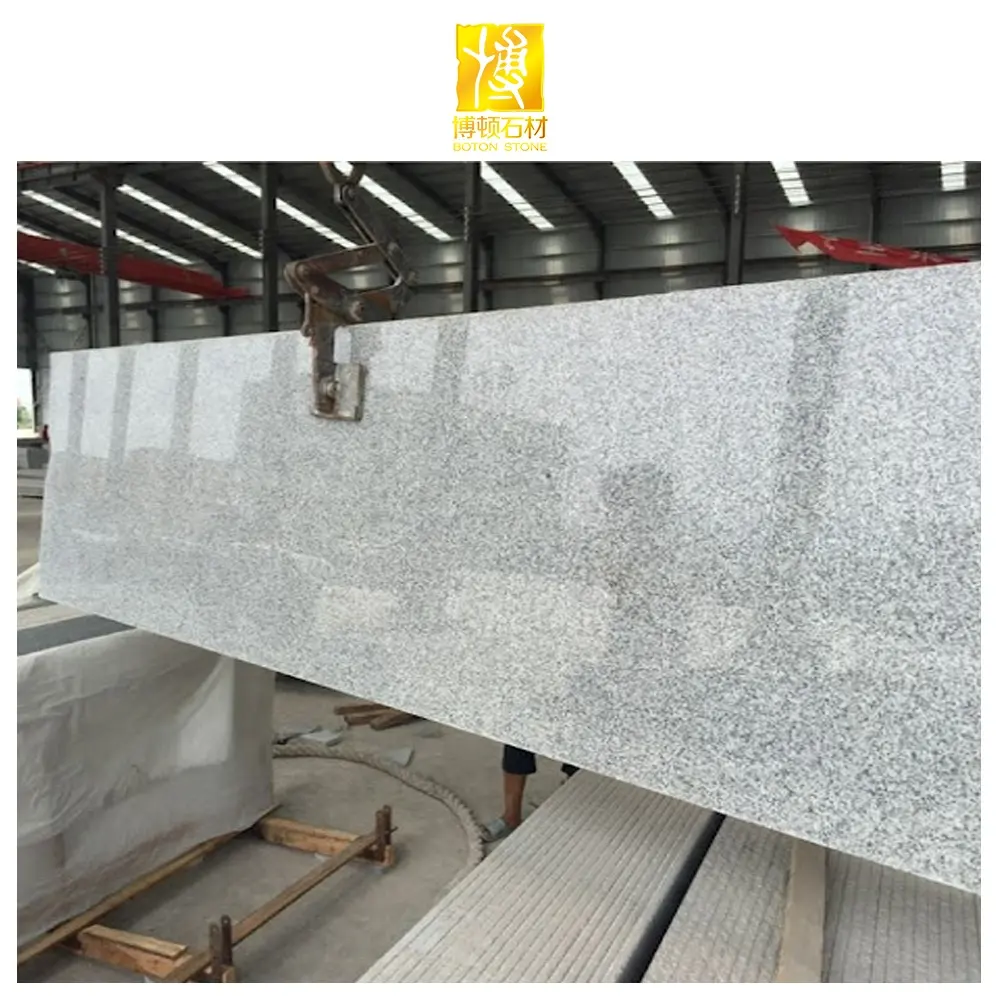 BOTON STONE Hot Sale Granite Floor Tiles Silver Grey Kitchen Countertop Polished Slab G603 Granite