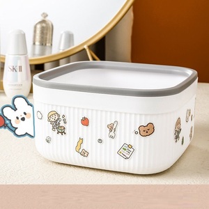 Mini sevimli masa masa depolama kova atık muhafaza çöp tenekesi yaratıcı plastik çöp kutusu ev masaüstü için çöp tenekesi - Product Image 5