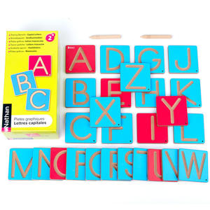 Educational <strong>Toy</strong> Wooden Groove Blind <strong>Writing</strong> and Calligraphy Board Kids Numbers and Letters Learning Board - Product Image 3