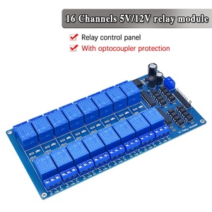Modulo relè 5V 12V 16 canali con uscita relè optoaccoppiatore 1 2 4 6 modulo relè a 8 vie In magazzino - Product Image 1