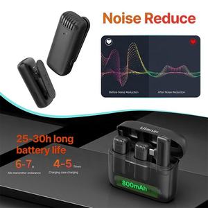 ライブストリーミングvlogging fimmaking会議用の携帯電話パッドマイク用UlanziJ12ワイヤレスマイク - Product Image 6