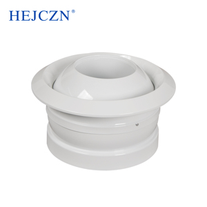 Hvac Decken montierter Luft auslass Weiß gesprüht Einstellbarer Düsen diffusor für Flughafen und Einkaufs zentrum - Product Image 4