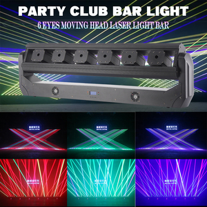 2024 NewFeel ใหม่ล่าสุด DMX/เสียง/ควบคุมอัตโนมัติ Club Beam Bar 6 ตา RGB หัวเลเซอร์ - Product Image 4