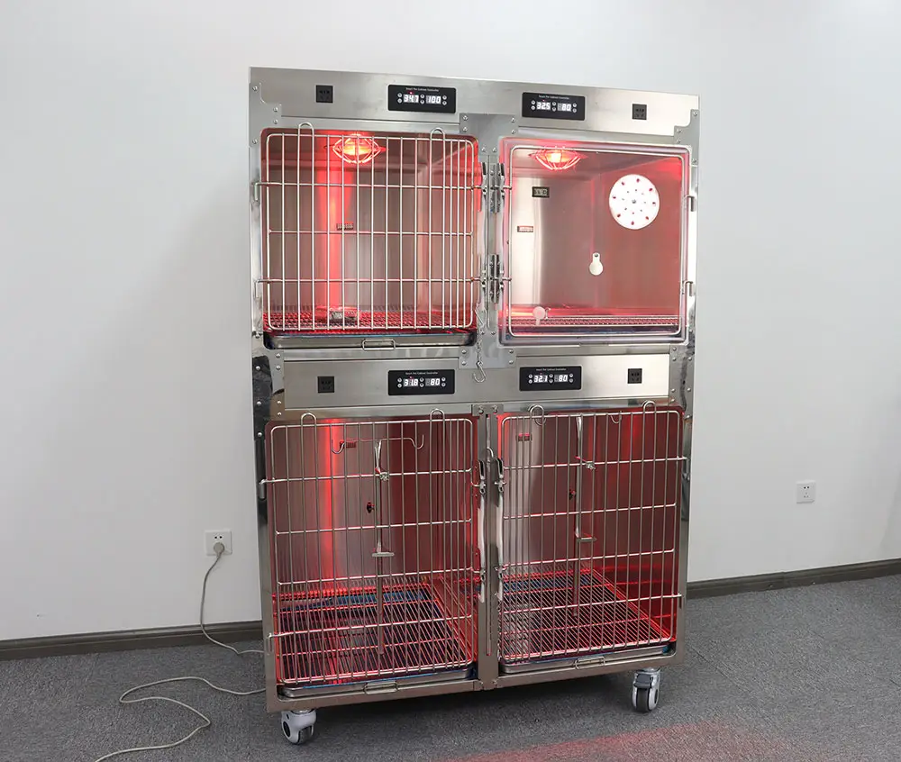 Clínica veterinária usado icu cão e gaiola bancos de gaiola modular