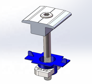 Aluminium Solar Bracket Rapidly Installed <strong>Mounting</strong> Brackets Mid Clamp End Clamp for Solar Panel Module <strong>Mounting</strong> Racking - Product Image 4