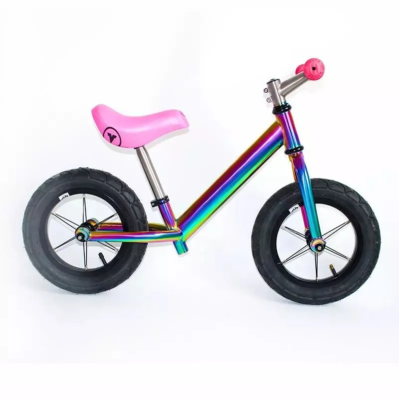 Vélo d'équilibre en titane pour enfants de 3 à 10 ans, 12 pouces, Oem