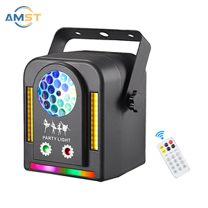 Powerful Mini Disco RGB Led Light Led Beam Patterns Flower Laser Led Flash Flow Remote <strong>Music</strong> Mode DMX for <strong>Party</strong> Holiday <strong>DJ</strong>