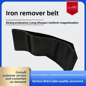 Courroie de dissolvant de fer à auto-déchargement fournie par le fabricant Courroie de grattoir électromagnétique à aimant permanent - Product Image 4