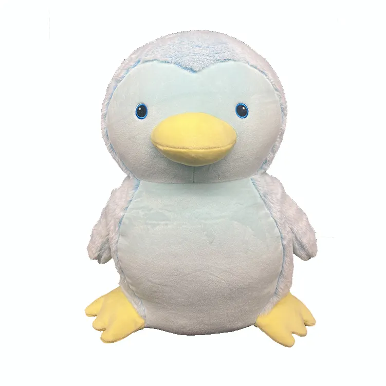 Stokta yüksek kalite keten tohumu mikrodalga lavanta ağırlıklı dolması hayvan penguen peluş yatmadan oyuncak