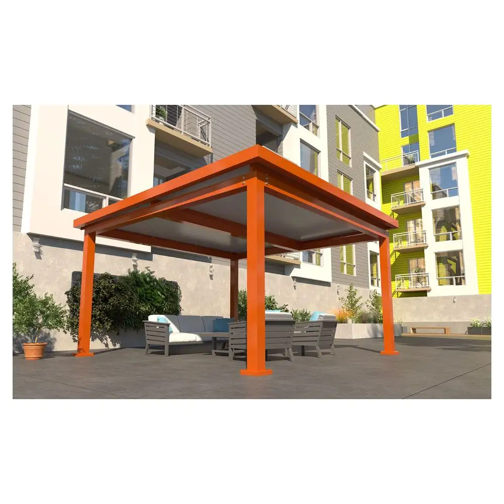 Optima pérgola de aluminio a prueba de putrefacción persiana de aluminio hecha en China moda mejor precio