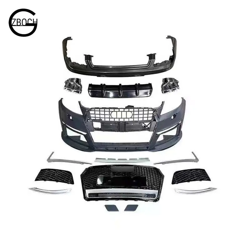 RSQ7 car bumpers For 2011+ Audi Q7 SQ7 change RSQ7 Front bumper cars Grille Diffuser Tips