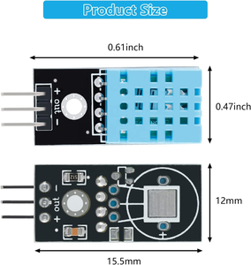 Módulo de temperatura y humedad DHT11 con cable de línea 3,3 V-5V Medición - Product Image 5