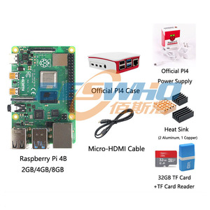 Original Himbeer Pi Modell Pi4 4b 1GB 2GB 4GB 8GB komplette Entwicklungs boards und Kits Himbeer Pi