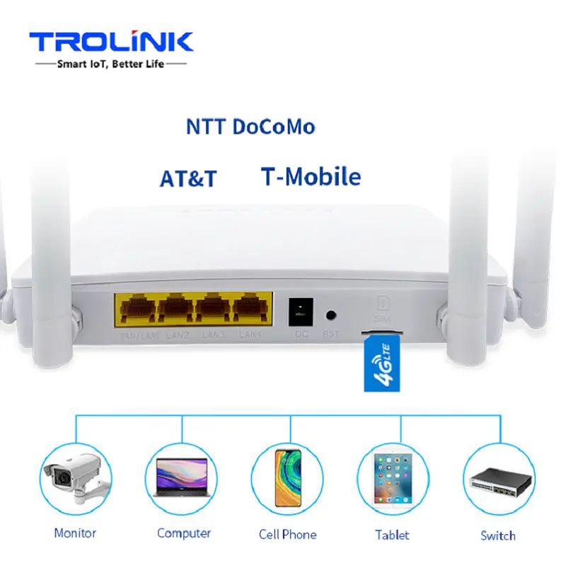 Routeurs Wifi sans fil OEM 300mbps 1 * wan + 3 * Ports lan parfaits pour les petites et moyennes maisons installation facile