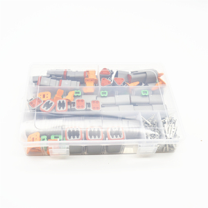 250Pcs Deutsch DT Loạt Nối Dây Không Thấm Nước <span class=keywords><strong>Kit</strong></span> DT06-2/3/4/6S DT04-2/3/4/6P Ô Tô Kín Cắm Với Chân Hộp - Product Image 4