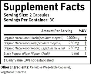 Nhãn hiệu riêng Hữu Cơ Thảo dược bổ sung Maca & Ashwagandha gốc năng lượng tên lửa đẩy Chromium chiết xuất, Maca viên nang - Product Image 6