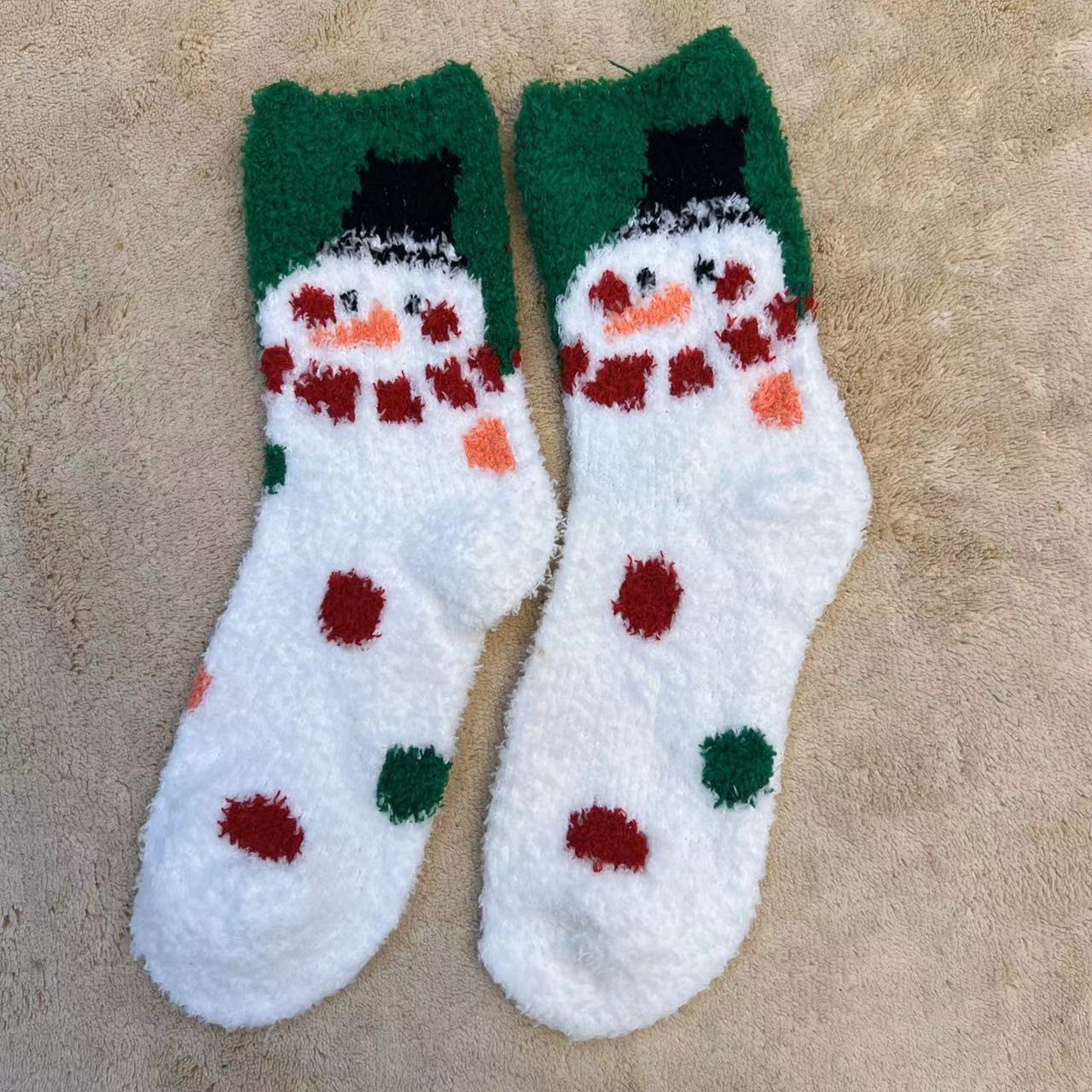 bonhomme de neige à pois