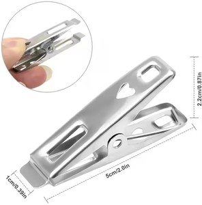 Chất lượng cao đa mục đích thép không gỉ mùa xuân Clip quần áo chốt pins - Product Image 4