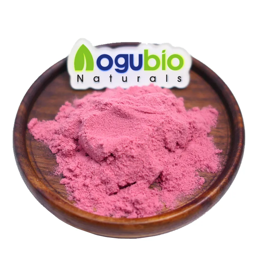 L'usine AOGUBIO fournit une poudre de cerise rouge fraîche naturelle Poudre de cerise biologique Poudre de fruit de cerise