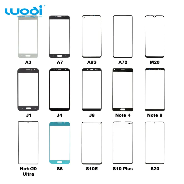 OCA Touch Glas für iPhone Außen glas für Samsung Glas Oca LCD für Huawei für Xiaomi Ersatzteile kein Display